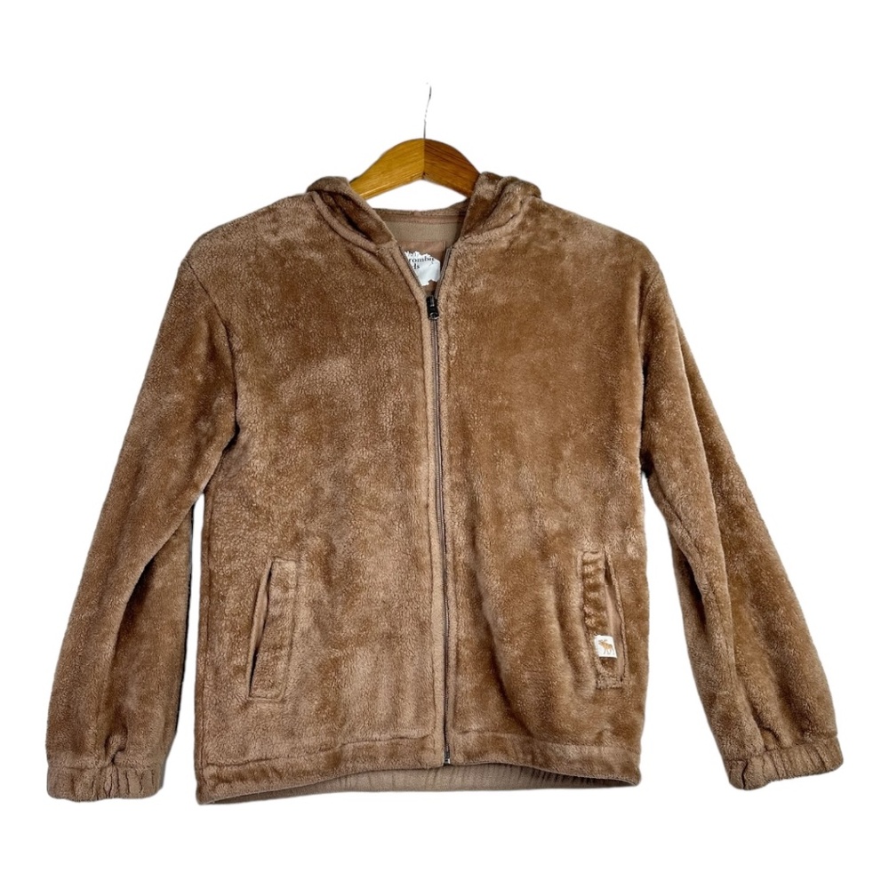 Abercrombie Kids Faux Fur Zip Up Hoodie‎ Size 11/12